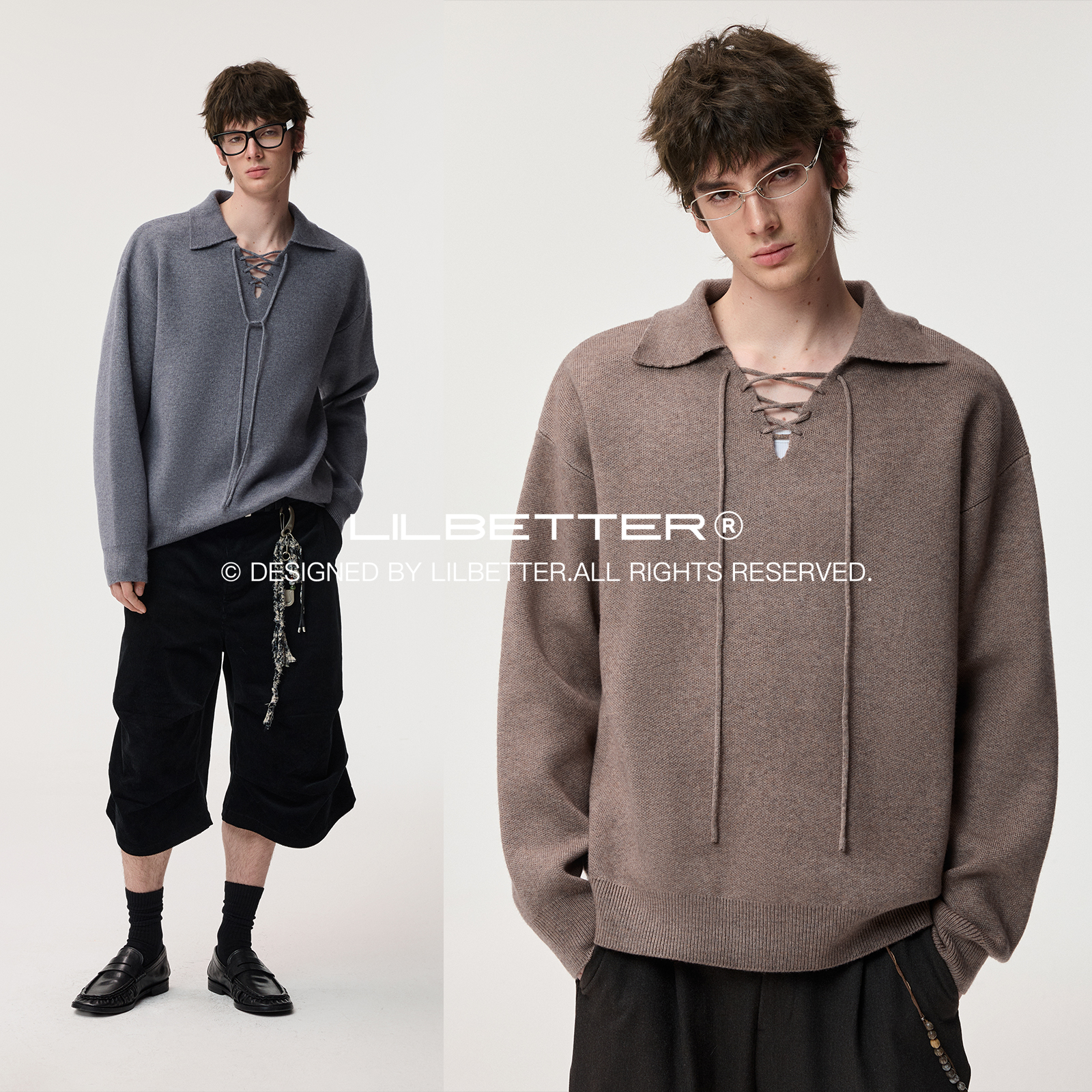 Lilbetterpolo超柔纤绒纱毛衣