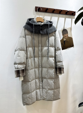 2025新款立领中长款羽绒服包容性强加厚保暖温柔风白鸭绒外套