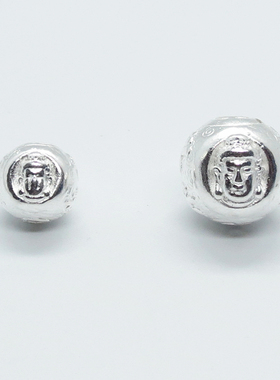 S999纯银3D硬银饰情侣