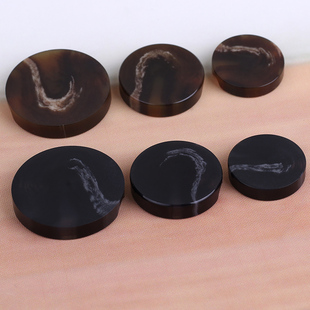 平面黑色咖啡花纹棒花西装纽扣 韩版大衣外套风衣哑光磨砂扣子