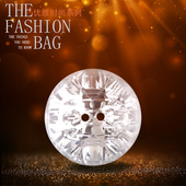 高档韩版 两眼亚克力白色透明钻扣纽扣衬衫 毛衣大衣外套男女水晶扣