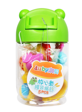 澳贝罐装安抚礼盒高温水煮手摇铃