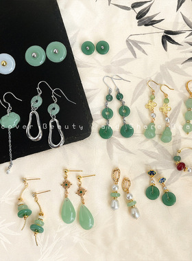 觅春｜手作款国风长款流苏耳环女小众设计优雅气质百搭新中式耳饰