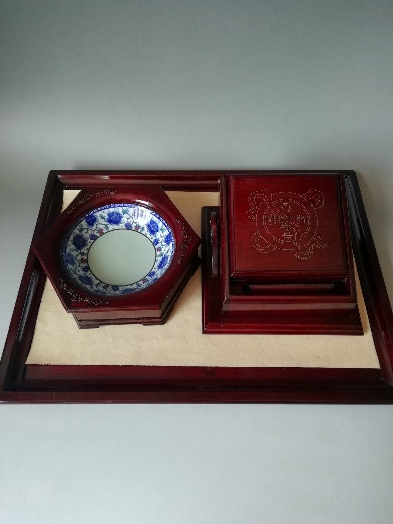 实拍潍坊特色礼品红木嵌银丝漆器烟具自动弹烟创意摆件传统工艺品