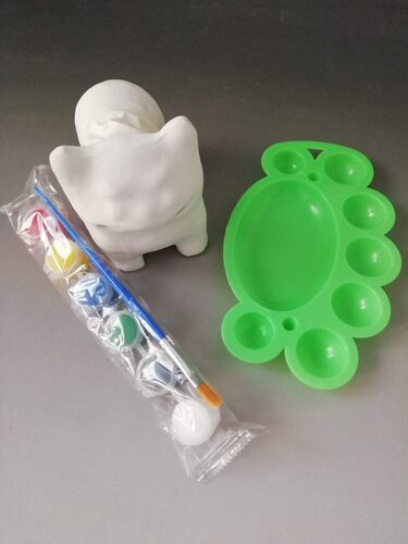 山东高密聂家庄泥塑泥老虎精品白胚特色手工 DIY美术绘画儿童教具