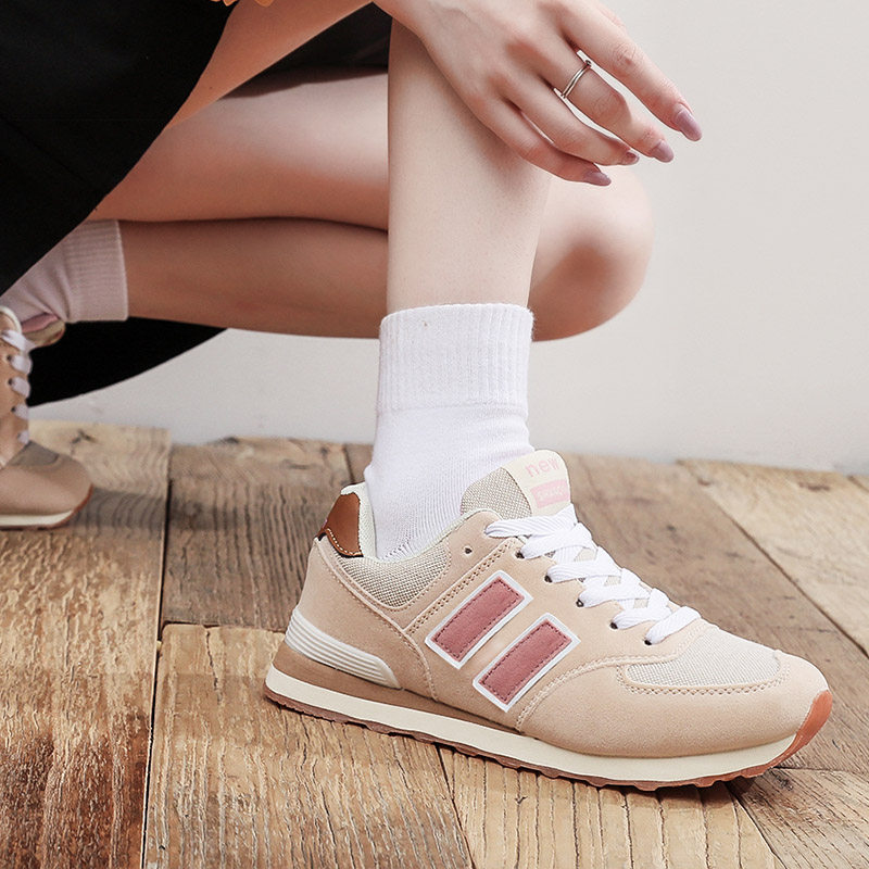 休闲圆头平底舒适运动女鞋