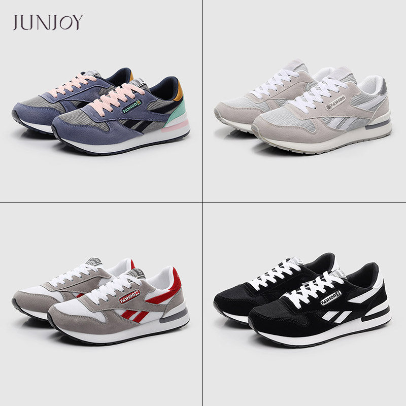 运动百搭平跟潮流女鞋情侣款