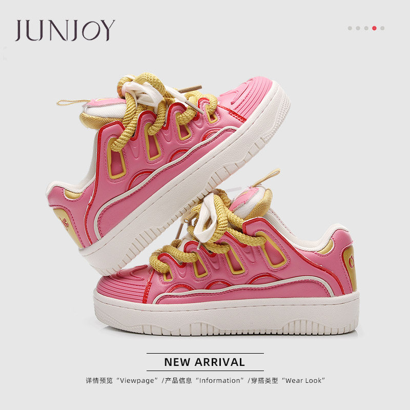 板鞋情侣款厚底百搭女鞋新款