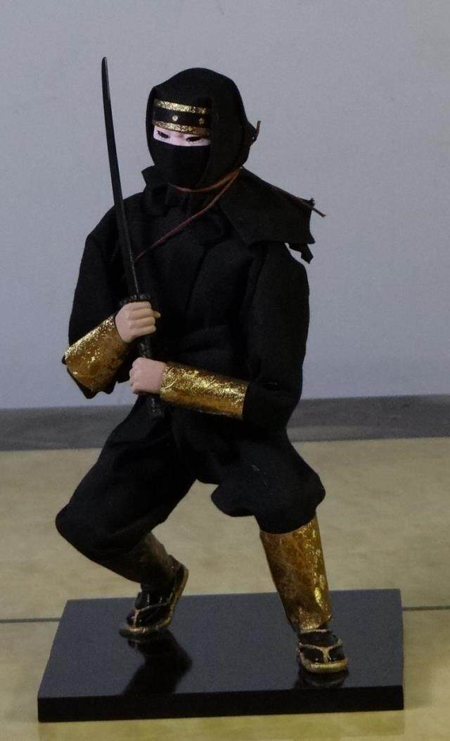 日本人偶娃娃武士忍者人形公仔木娃日式家居装饰娃娃 节日礼物