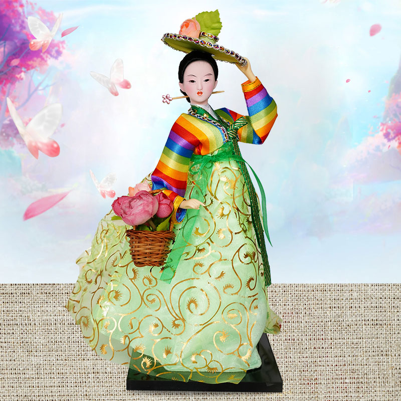 韩国朝鲜人形婚庆创意工艺品包邮