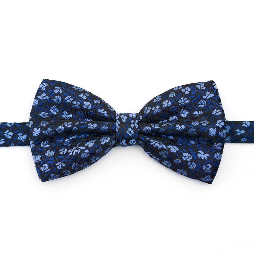 碎花色织男士英伦领结 正婚礼装韩版潮双层结婚新郎蝴蝶结