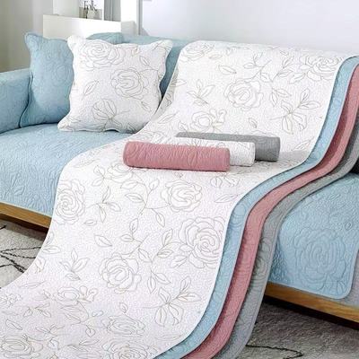 纯棉沙发垫防滑四季全棉布艺北欧简约坐垫冬季加厚防滑沙发套罩巾