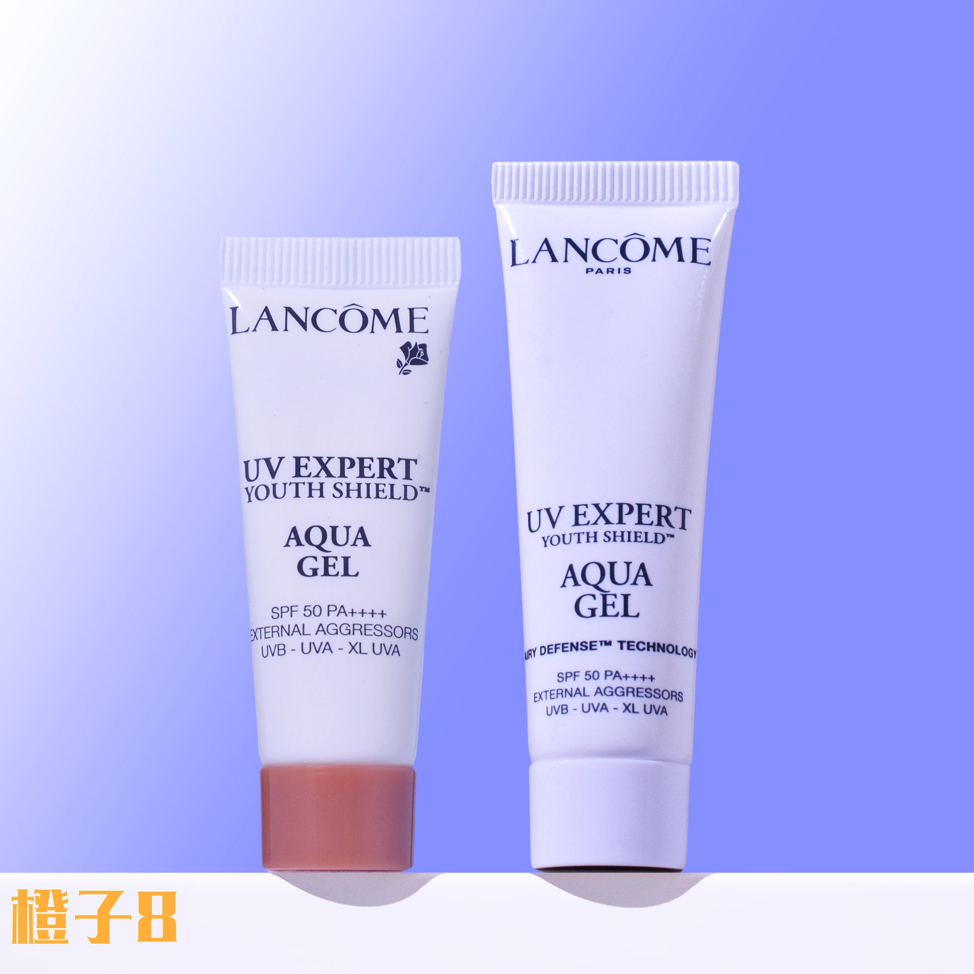 兰蔻清透水漾防晒乳隔离露小白管