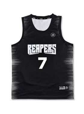 斗者篮球服定制街球队服套装SD篮球运动篮球衣背心REAPERS