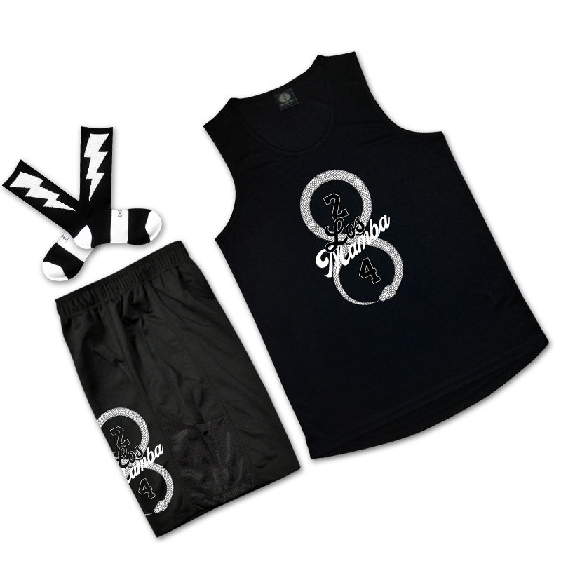 SD篮球运动街球比赛队服街头篮球服窄肩背心黑曼巴套装定制订做