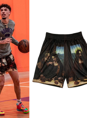 SD街头篮球裤国潮运动裤篮球短裤鲍尔街球短裤训练跑步裤速干嘻哈