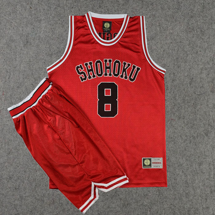 SD灌篮高手球衣队服湘北8号潮崎哲士篮球衣背心篮球服套装