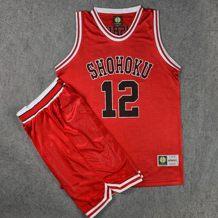 SD灌篮高手球衣队服湘北12号石井健太郎篮球衣背心篮球服套装训练