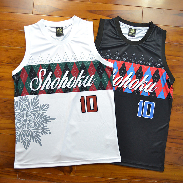 SD情侣队服男女diy篮球服套装灌篮高手篮球衣圣诞节礼物订做定制