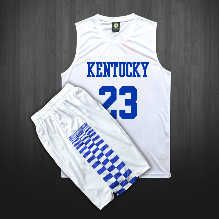 个性化比赛服肯塔基大学男女篮球服套装篮球衣训练服队服订做定制