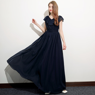 女童小提琴音乐会演奏主持人钢琴演出服儿童高端生日晚宴气质长裙