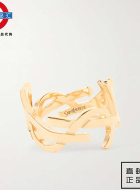 英伦代购 1女新款saint laurent 金色戒指 伦敦包邮