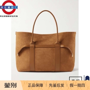 PIANA LORO 皮革边饰牛巴革大号手提包 伦敦 英伦代购 包邮 2女新款