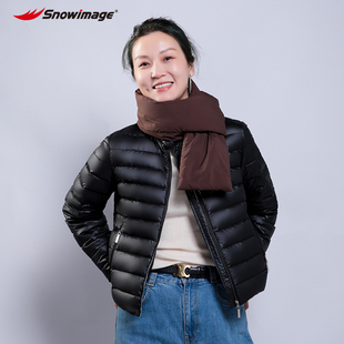 【小时光】 snowimage雪典小立领短款鹅绒羽绒服女装 90%鹅绒轻薄