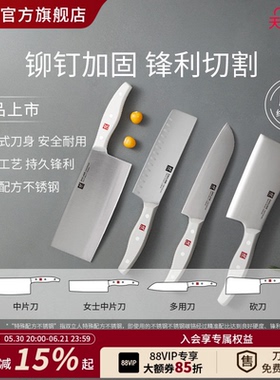 双立人POLLUX刀具菜刀家用厨房用品切片刀厨师专用切菜刀水果刀