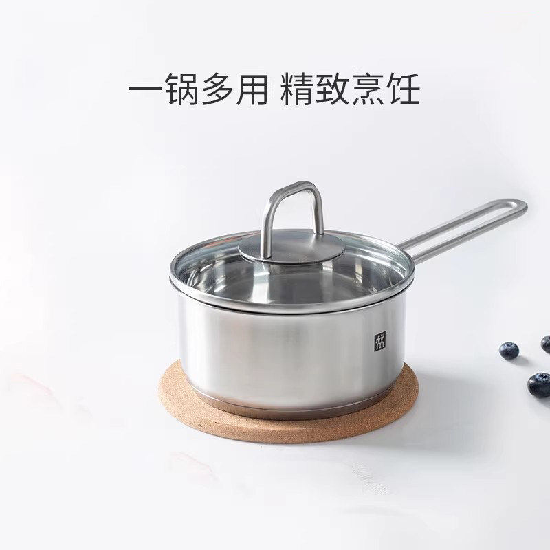 德国 双立人 NOVA PLUS 不锈钢奶锅16cm一锅多用 电磁炉 轻巧锅具图片