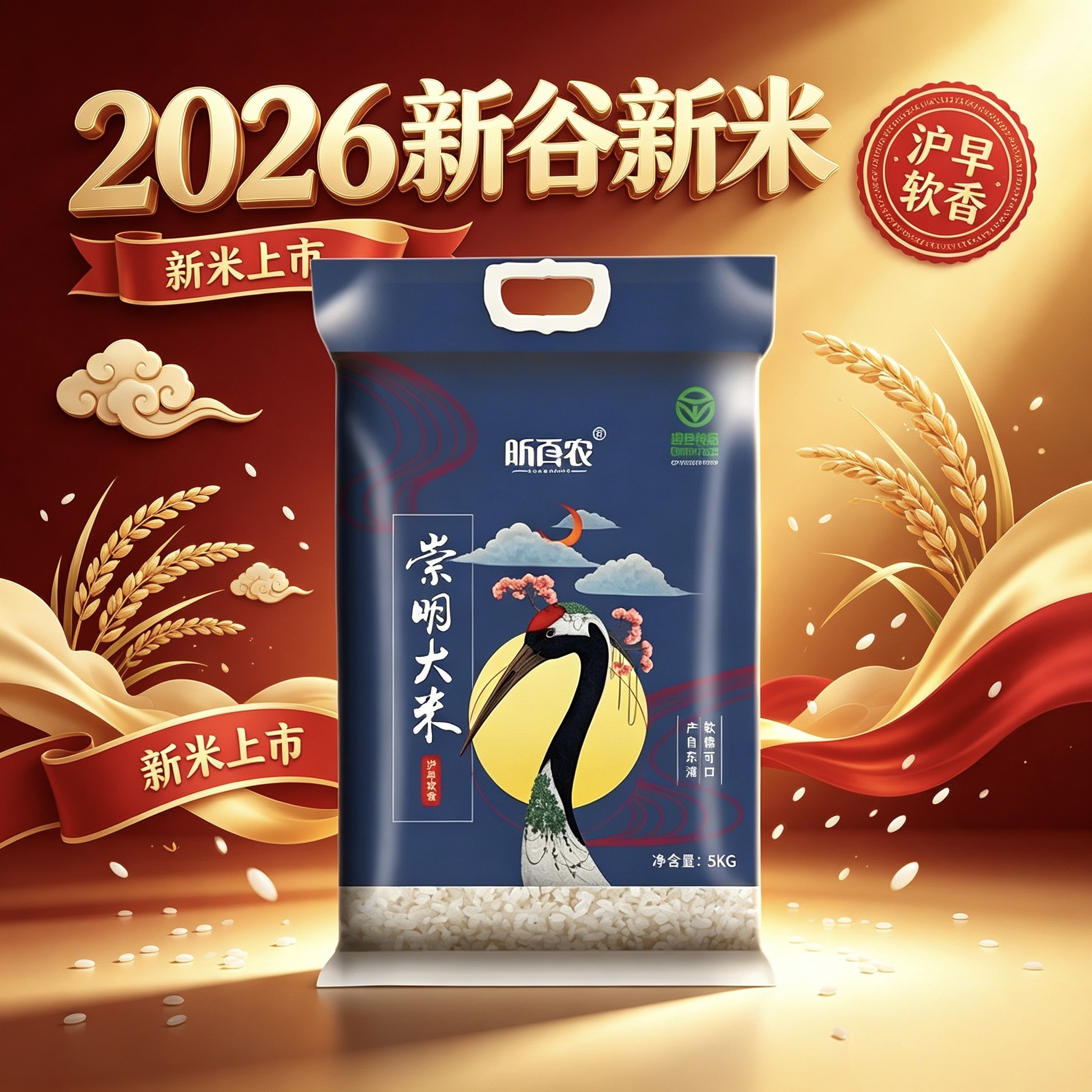 24年新谷崇明新米昕百农绿色大米