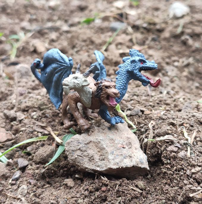 希腊神话三头神兽正版散货稀有品种公仔模型手办人偶玩具场景摆件