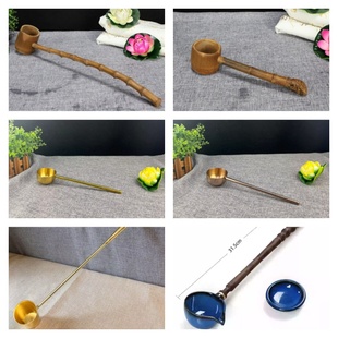 多款浴佛长勺竹勺铜勺陶瓷勺太子佛勺九龙浴佛盆勺浴佛节