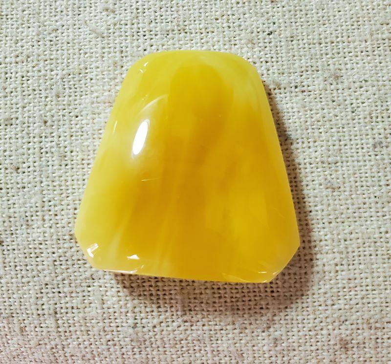 蜜蜡白蜡白花蜡天然原矿牌子小吊坠镶嵌款无孔吊坠 6.6克33MM