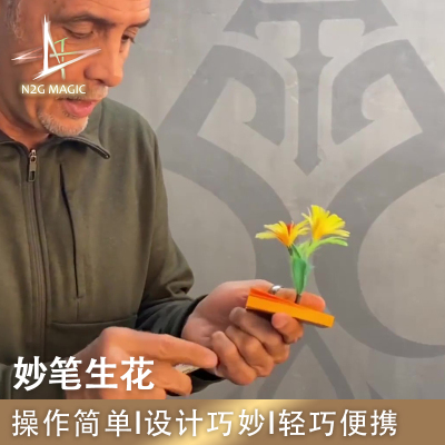 N2G正版魔术道具 FLOWER POWER 妙笔生花 瞬间出现小花 近景