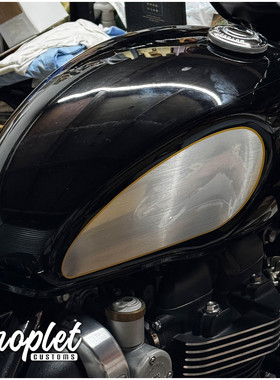 凯旋小攀爬街双改装油箱贴拉丝金线贴拉花TFC版花Scrambler