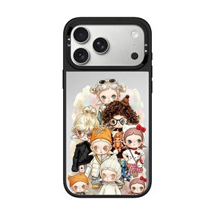 CA适用苹果17iPhone14plus16镜面13promax15磁吸可爱爱心小熊手机壳12防摔11新款高级感xr少女心男女保护套