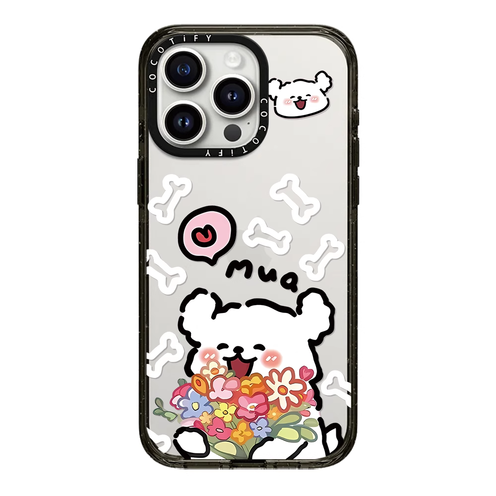 CASE适用苹果17promaxiPhone16镜面亚克力13proma磁吸线条小狗手机壳12软边防摔新款14高级感男女15pro保护套