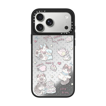 CASE适用苹果17iPhone14plus15镜面13promax磁吸可爱甜品猫咪手机壳12mini软边防摔新款11高级感x男女16pro