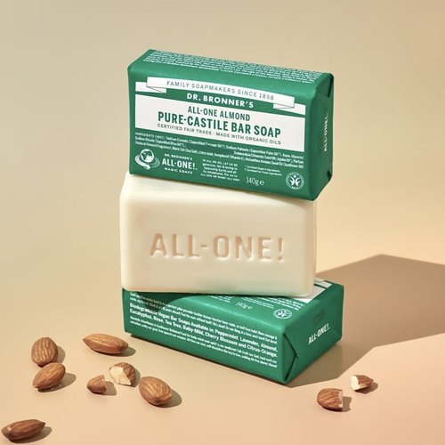 现货美国 Dr Bronner's 布朗博士 多功能固体清洁香皂 140g