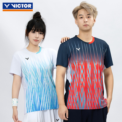 威克多运动T恤胜利男女款26新款