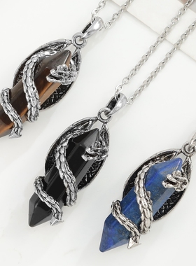 欧美复古项链水晶情侣时尚吊坠