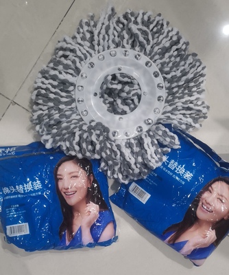 索邦旋转拖把头替换16cm19cm纤维拖布头家用墩布加厚线头原装配件