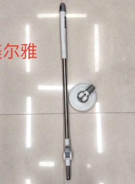 美尔雅手动神拖杆子客厅厨房旋转拖把桶圆盘拖布杆拖把替换头配件