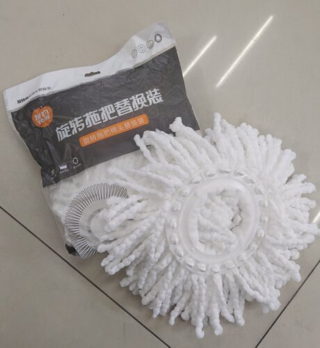 友约拖把棉头旋转拖把替换头拖布头配件墩布清洁头超细纤维16cm