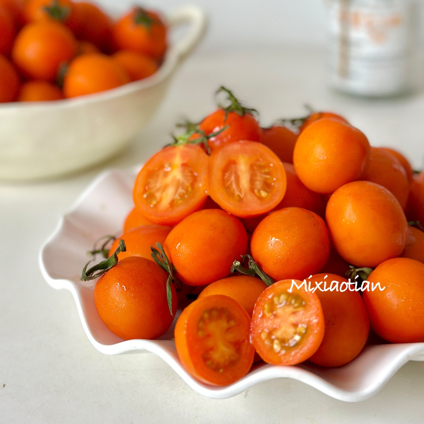 米小田 需冷藏 京东茂名电白香芒皇后甜圣女果橙色樱桃小番茄
