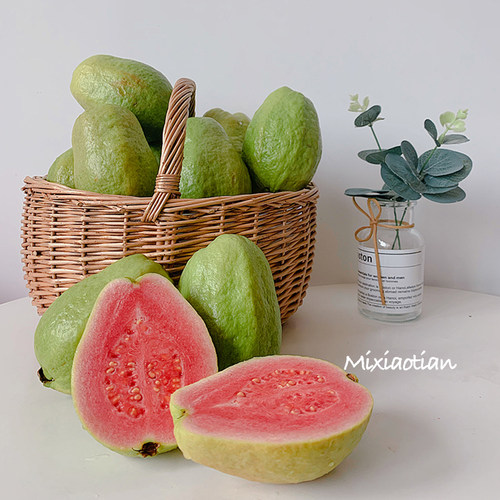 冰激凌红心芭乐，甜甜微酸颜值高