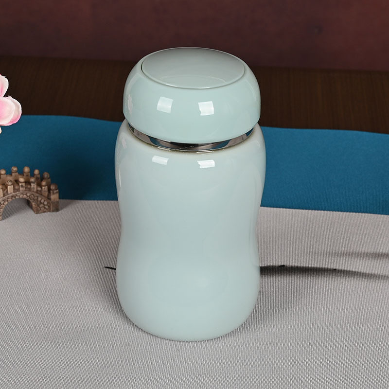 陶瓷小葫芦保温水杯创意礼品杯