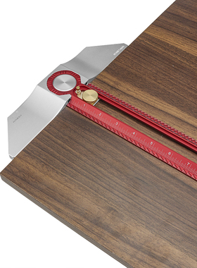 木工T型直角划线尺寸洞洞尺MT2465铝合金打孔钻孔角尺鸿对HONGDUI