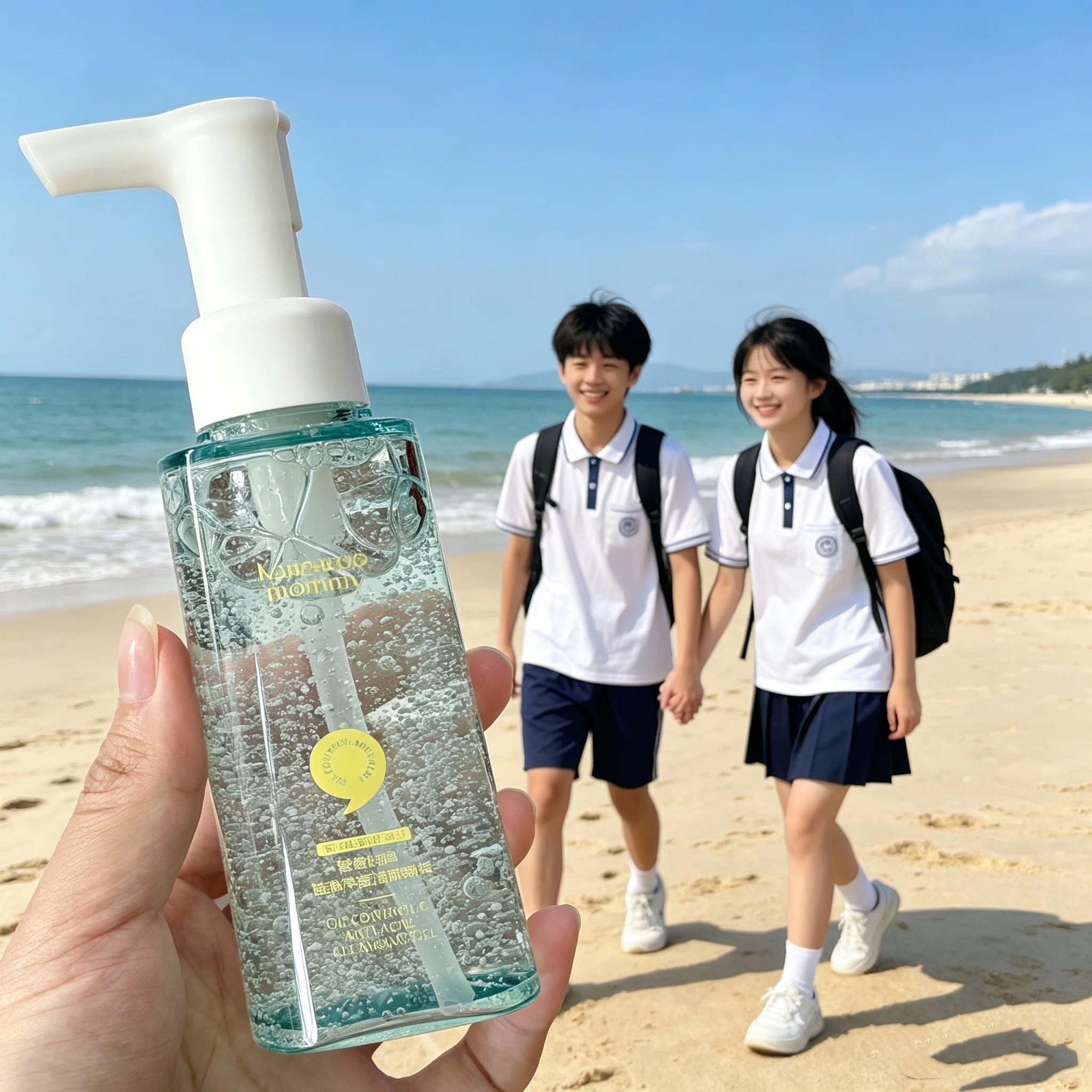 袋鼠妈妈青少年洁面啫喱乳学生洗面奶控油祛敏痘肌青春期男女卸妆